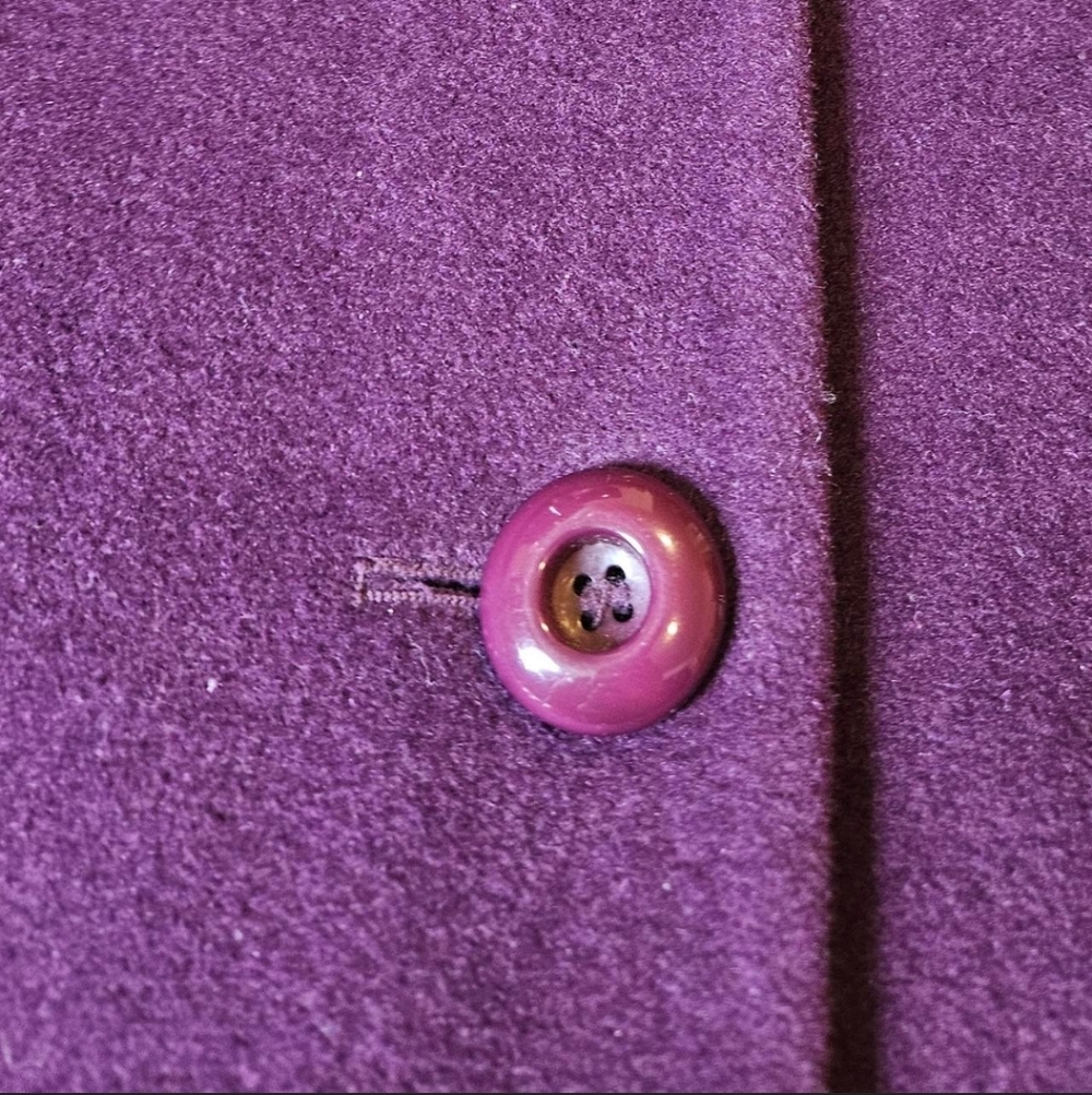 Pendleton Deep Purple Pea Coat - image 3